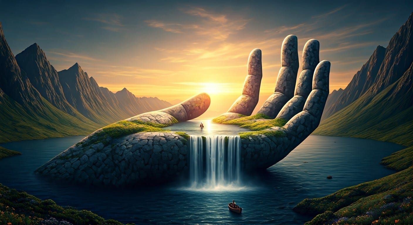 The hand of God  by @Kartik Gada