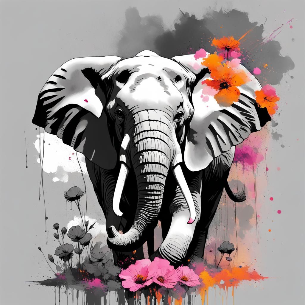 Color Splash Art  by @Missy