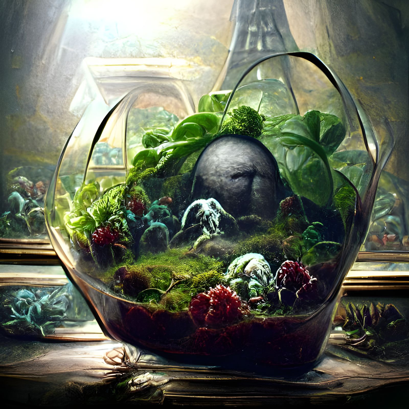 The Broken Terrarium AI Generated Artwork NightCafe Creator