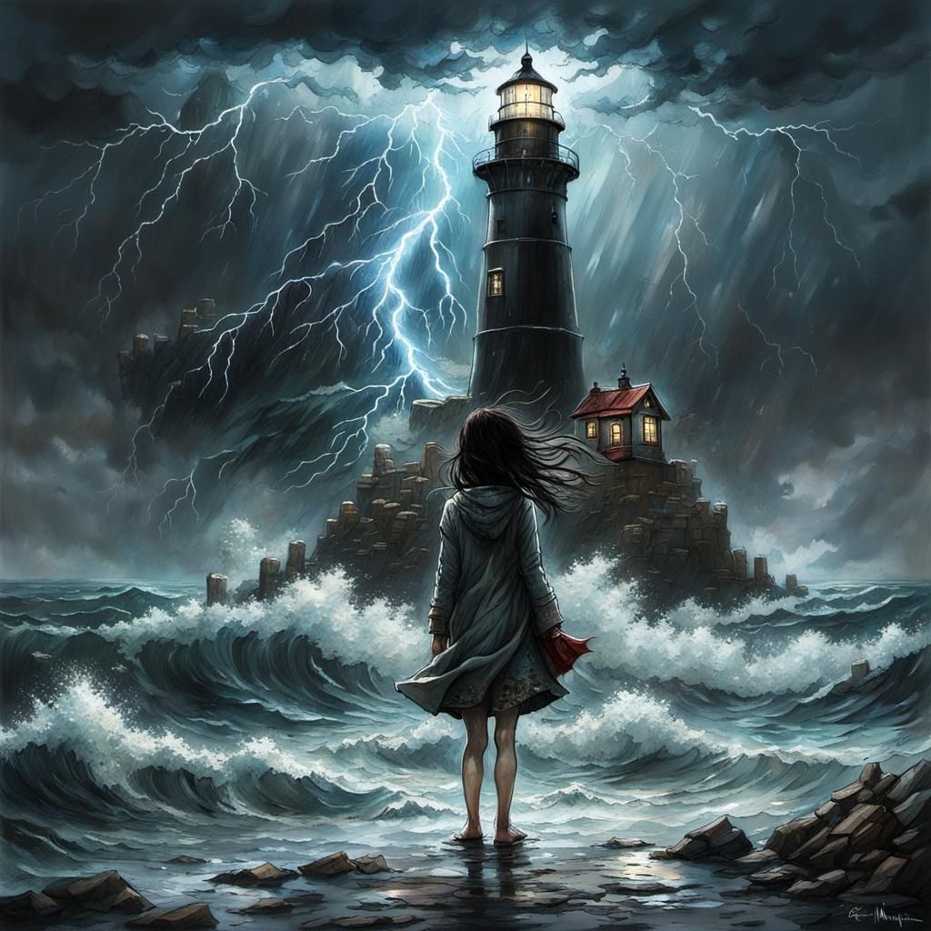 Nature's Fury ( how do I get home ? )  by @Wasgij