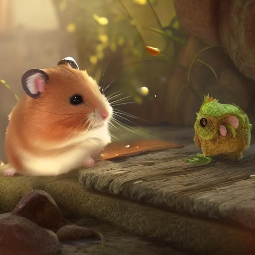 Cute Hamster. 