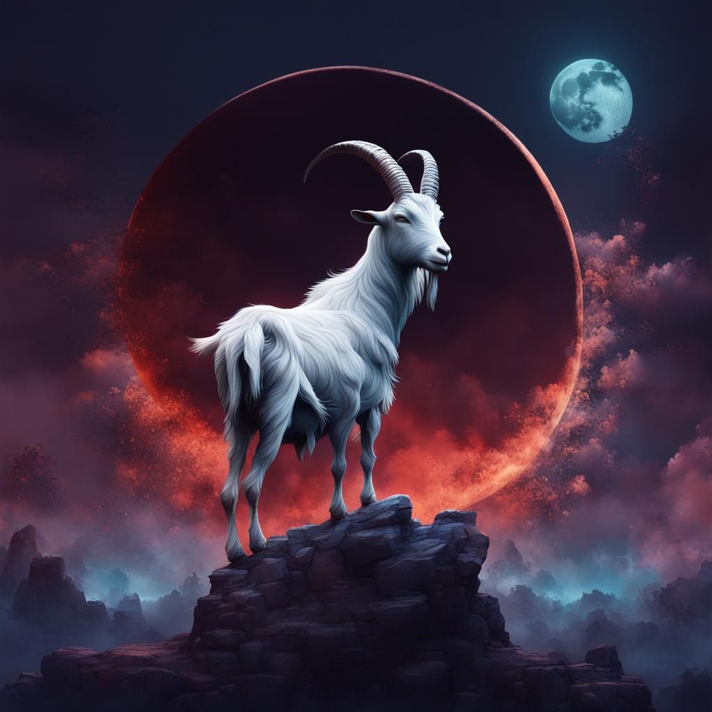 Capricorn Moon - AI Generated Artwork - NightCafe Creator