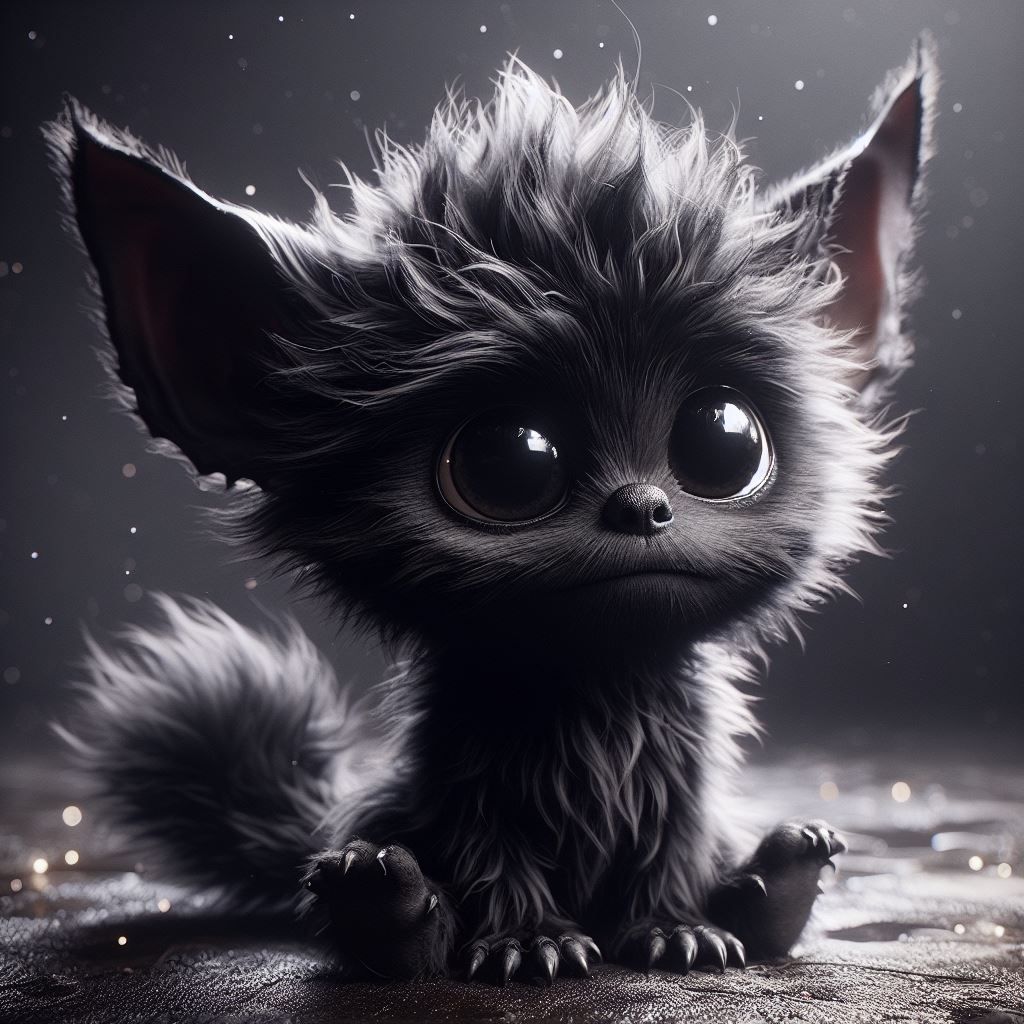 A baby werewolf