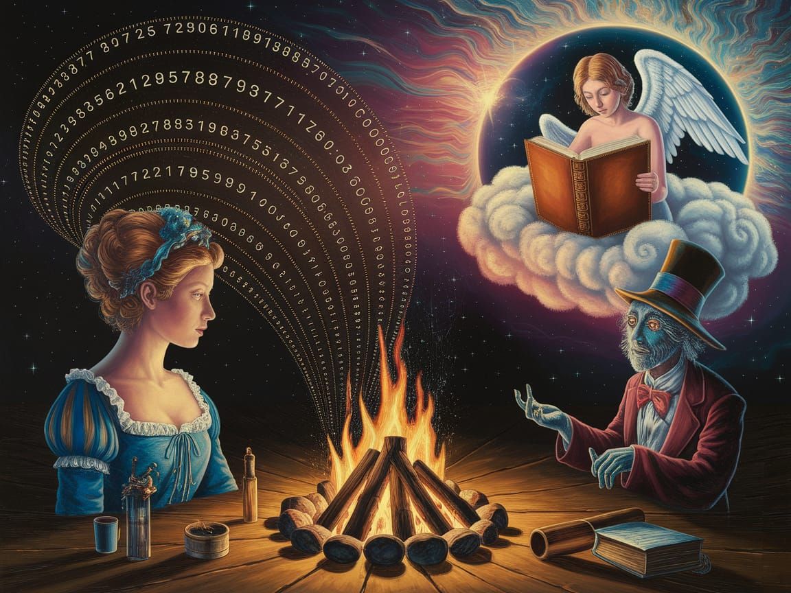 Campfire Codes Emerge into Angelic Portrait
