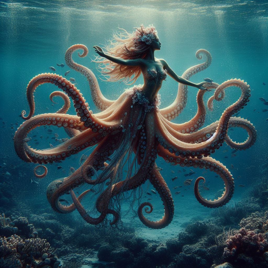 octopus mermaid