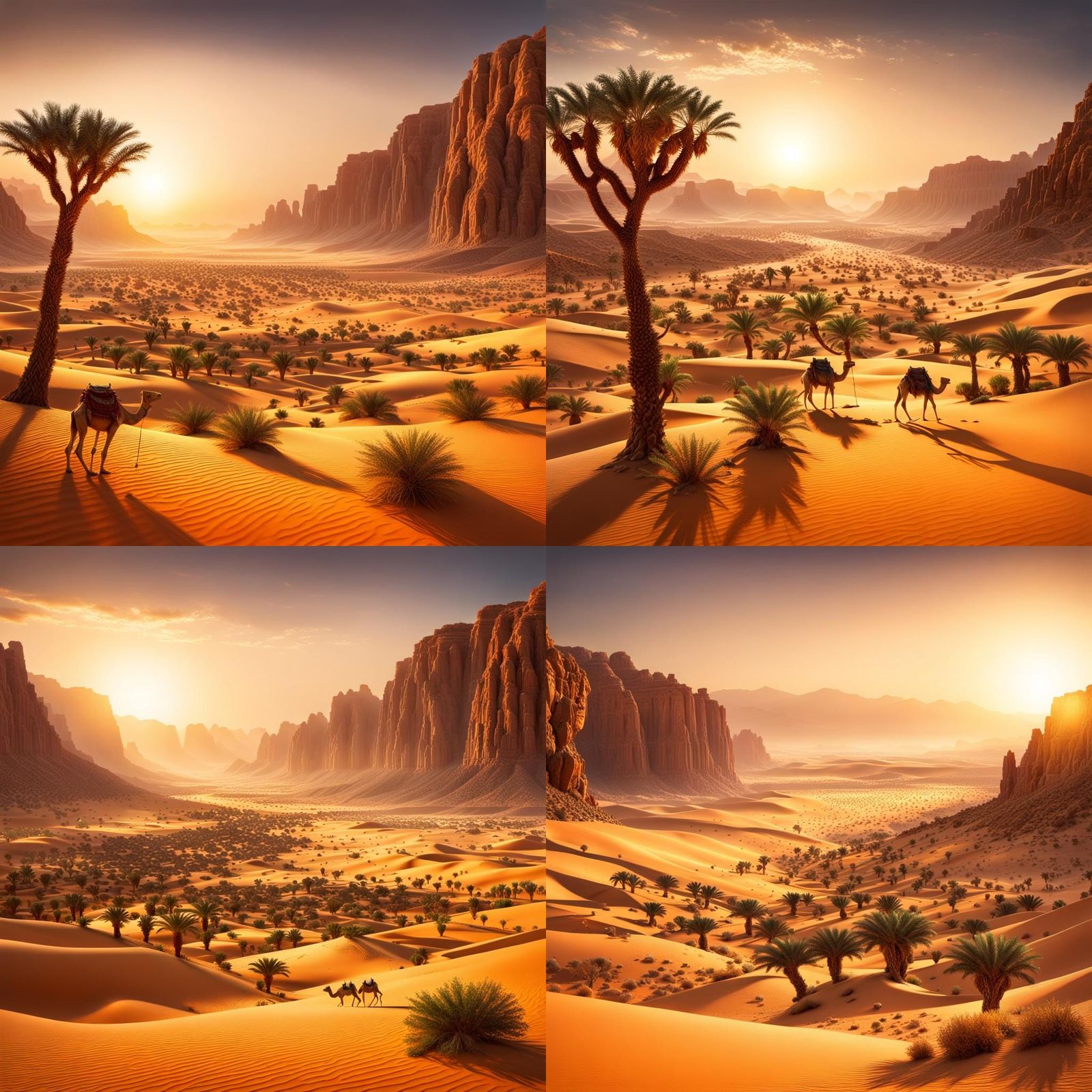 Arabian desert canyon