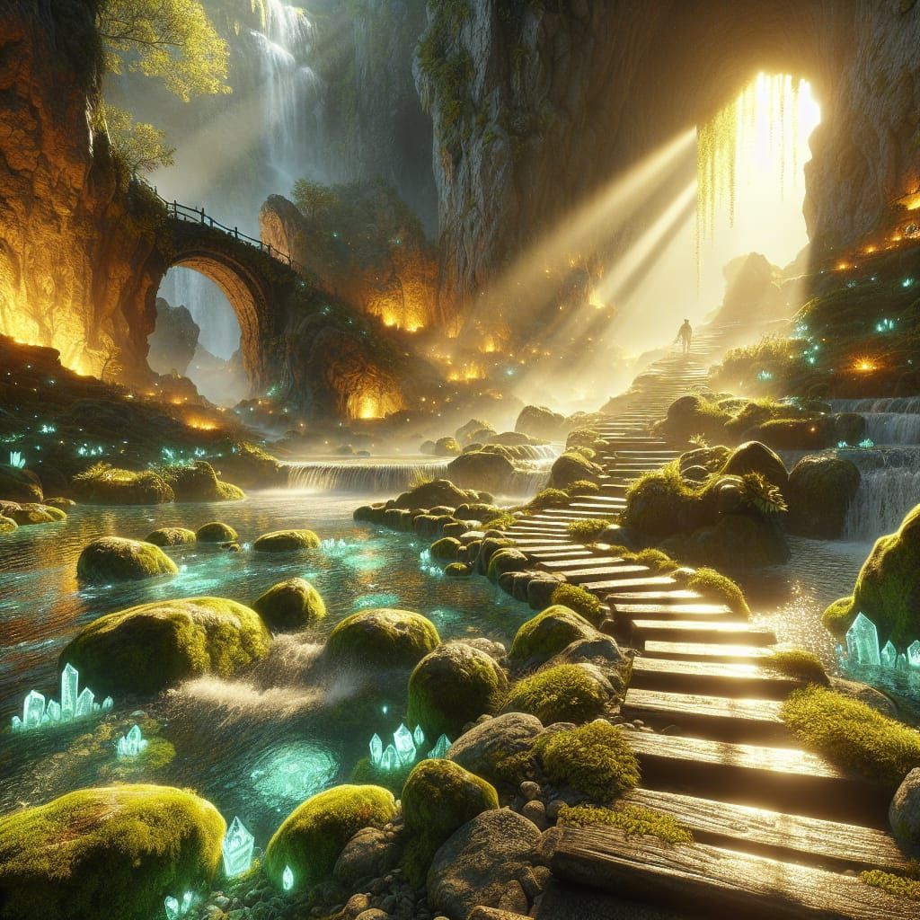 Journey Through the Luminous Wild  by @Uwork