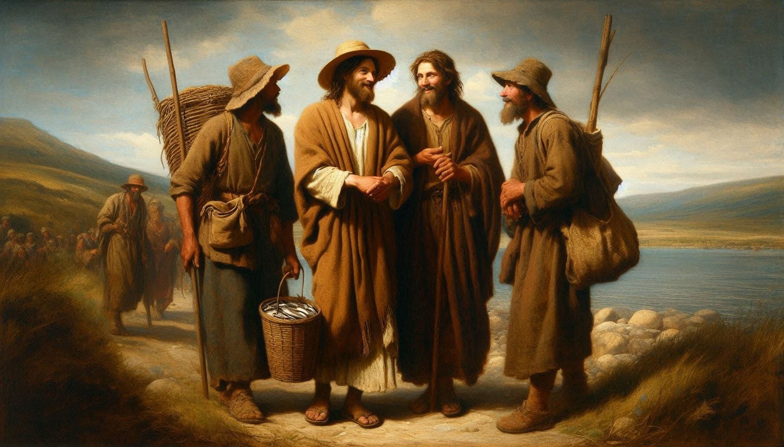 "Well, 'fishing for people' will work like this...."