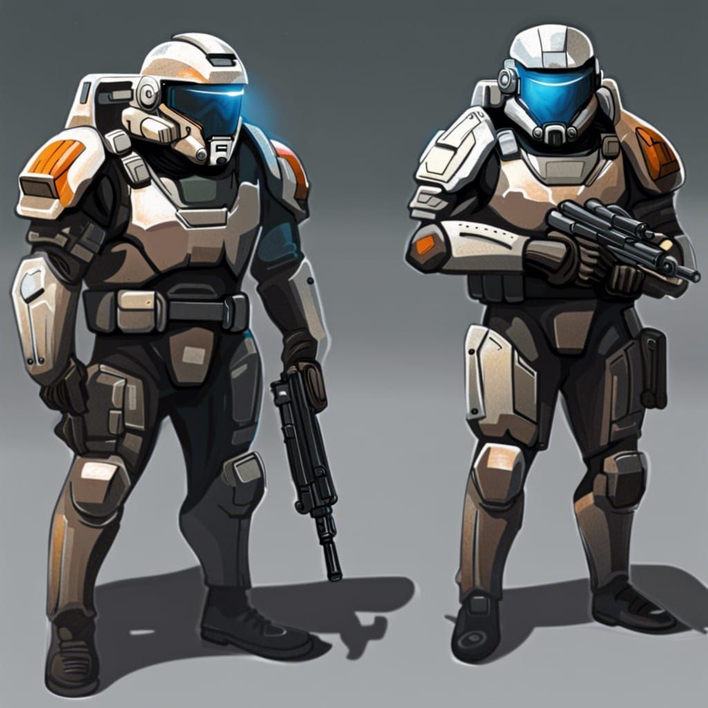 a sci fi soldier