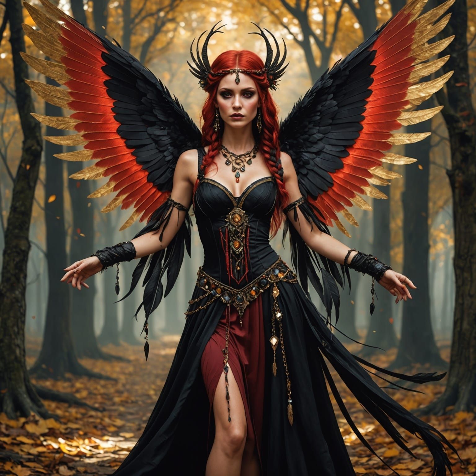 Celtic goddess- Morrigan  by @JESSLYNN