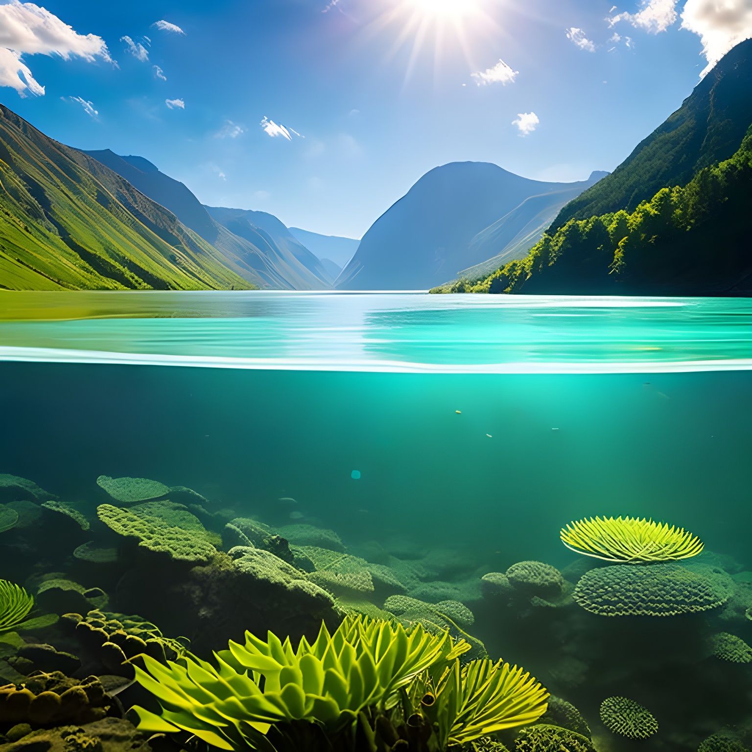 light pure water