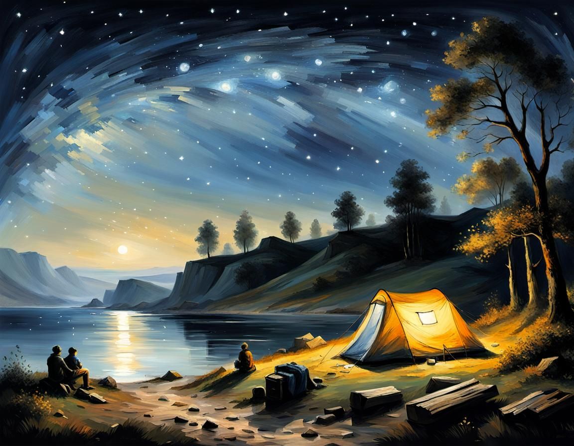 Camping Under the Stars  by @Darkslinky99