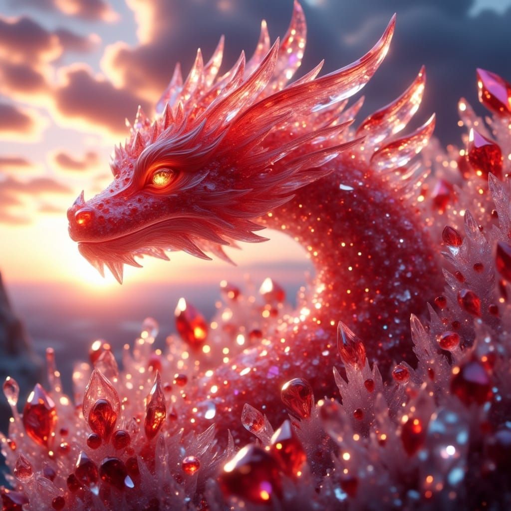 Crimson Dragon  by @ImaginatorLucy