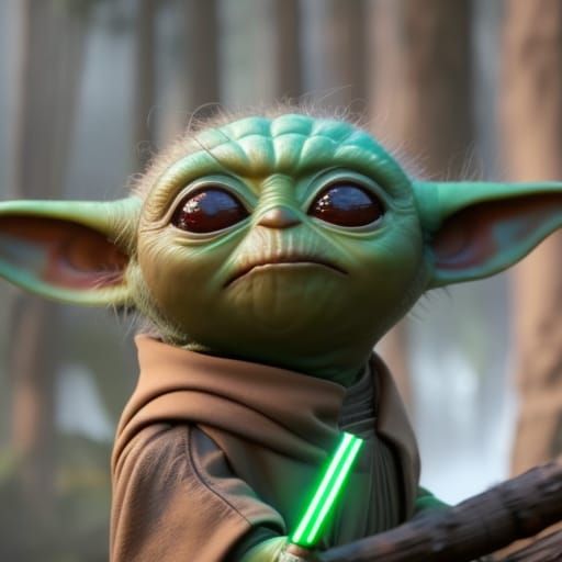 MEME: "It’s the Little Ones You Gotta Watch Out For" - Grogu, baby yoda, from Disney+ Mandalorian, Star Wars franchise   by @Kitcalyx