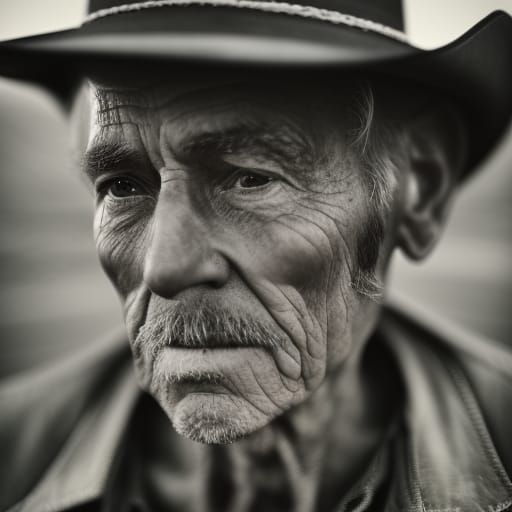 Cowboy portrait II - AI Generated Artwork - NightCafe Creator