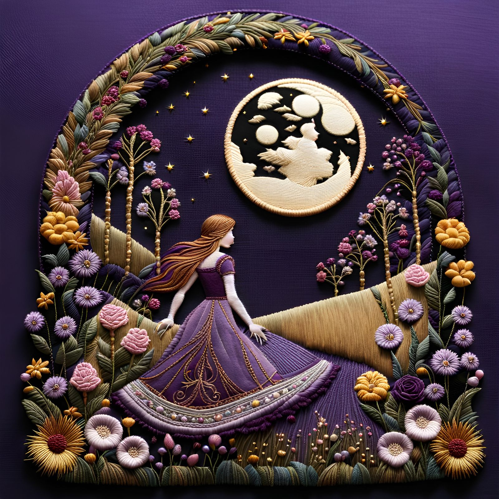 Walking in the night gardens  by @Kalpine