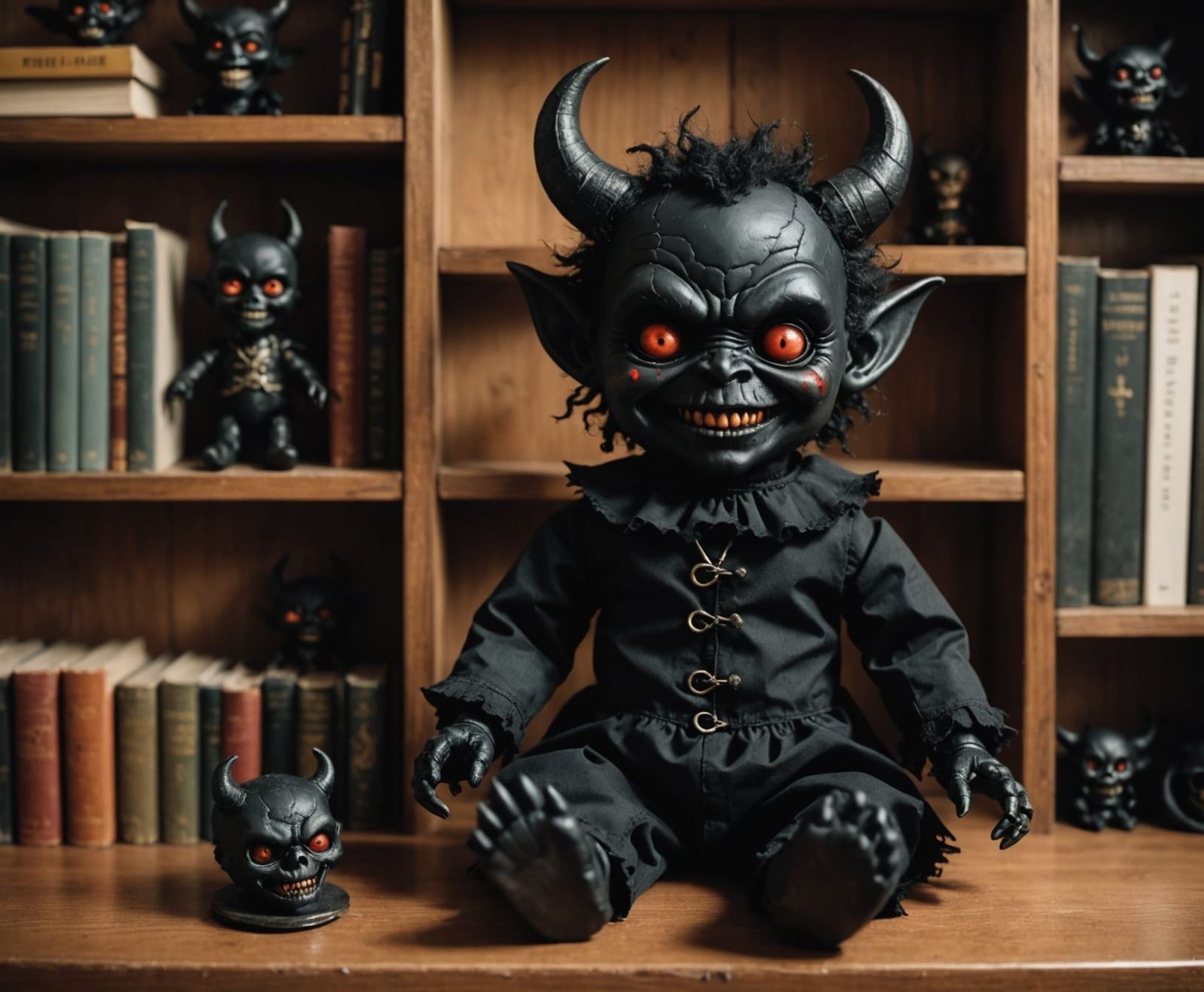 Demon Doll Doesn't Hide  by @Megadash
