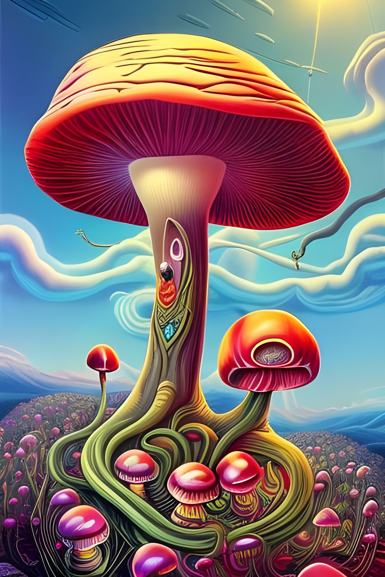 Whimsical Shroom - AI Generated Artwork - NightCafe Creator