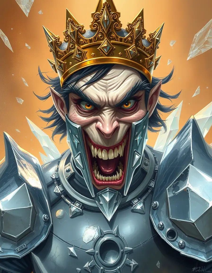 A majestic royal knight stands proudly