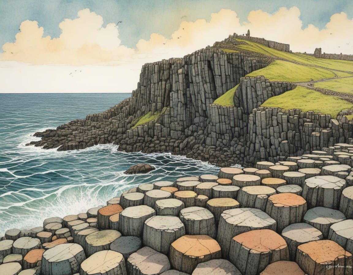 The Giant's Causeway   by @Le Lapin