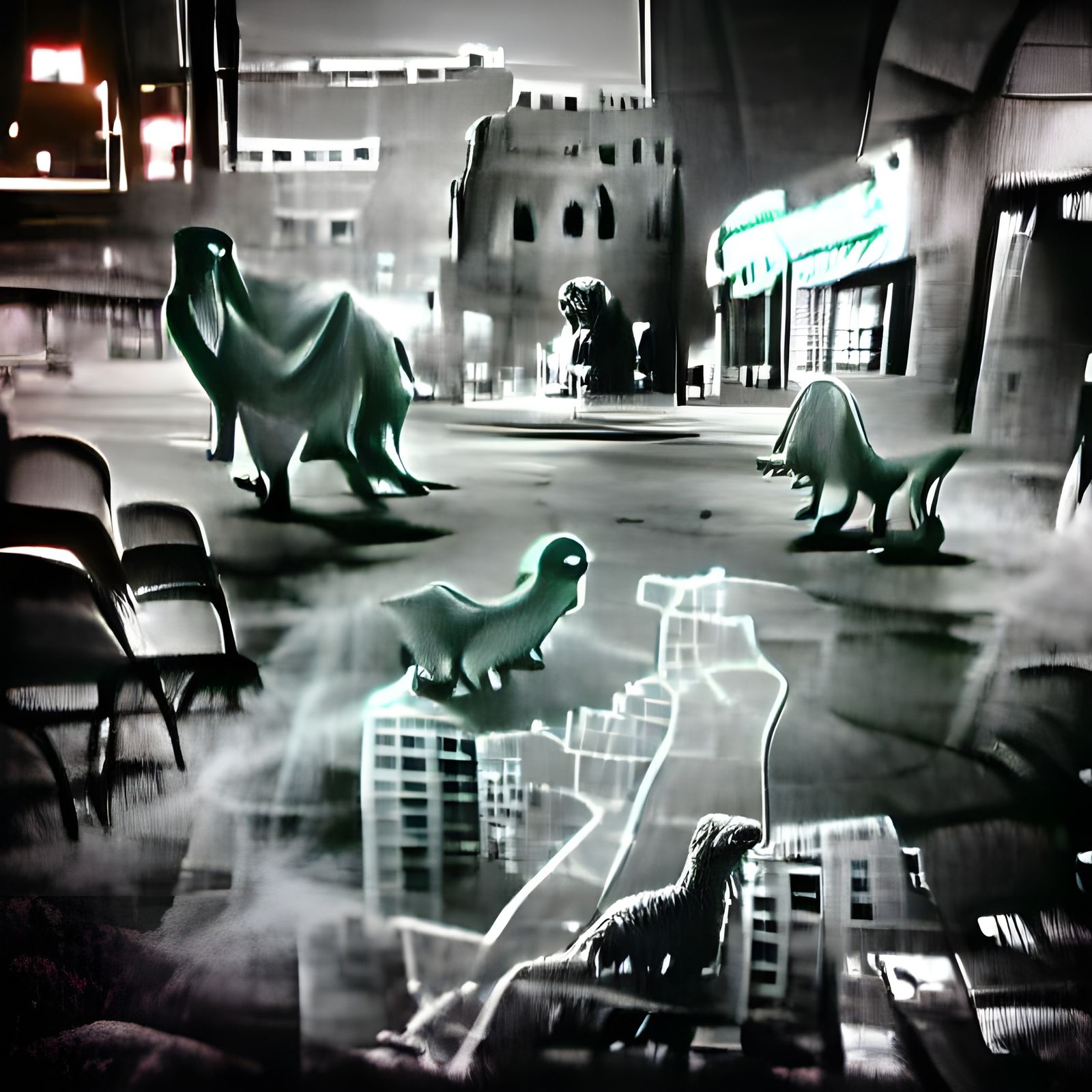 dinosaurs ghost cities film noir
