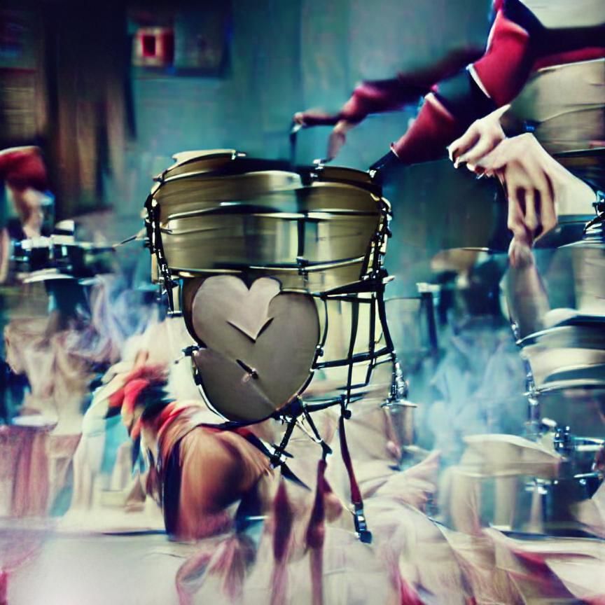 I hear your heart beat to the beat of the drum