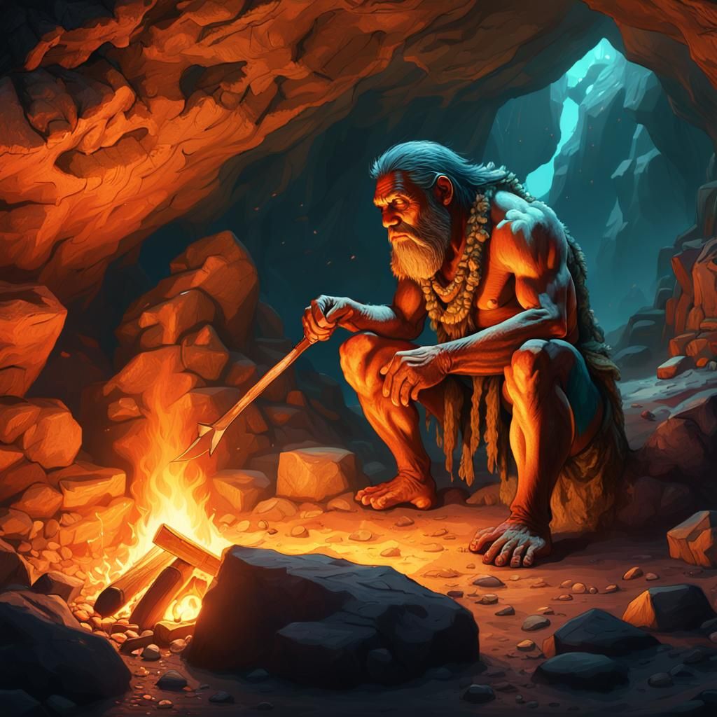 Neanderthal man   by @Rion November