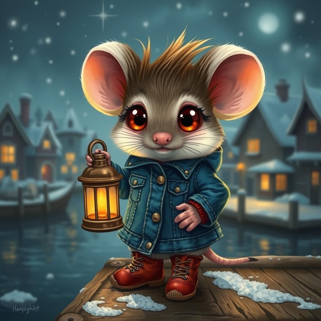 Night Watchmouse  by @LyndanLeeAnn