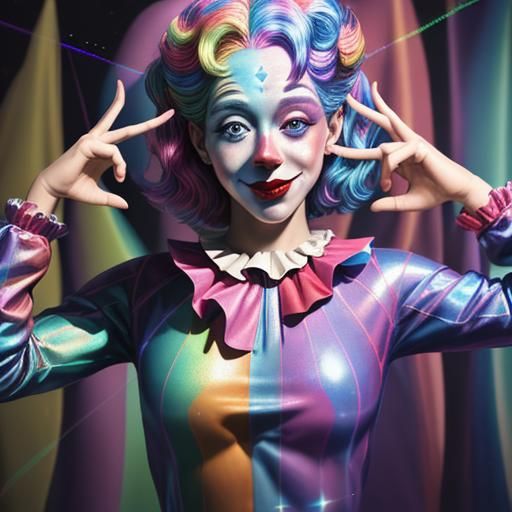 🎭🤡   Hyperrealistic,  8k resolution holographic astral cos...