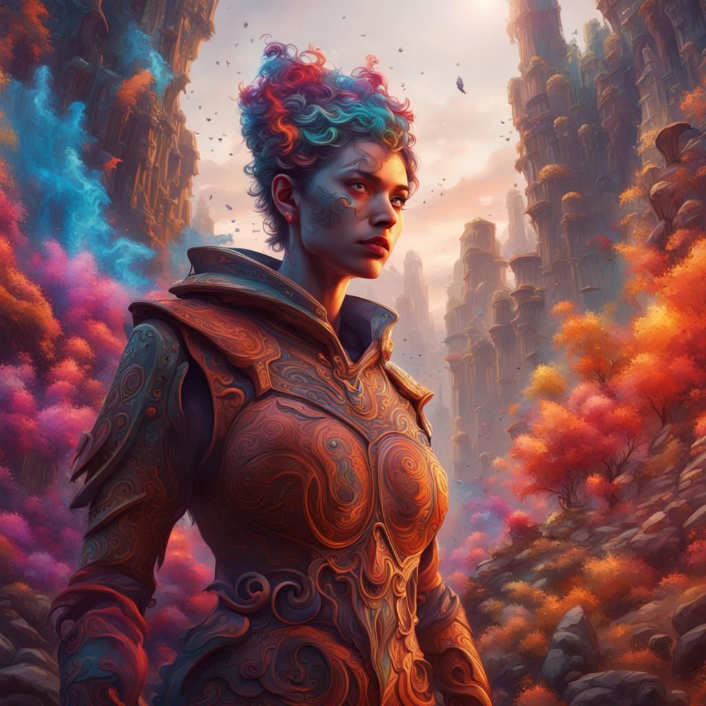 colorful illustration of a person
