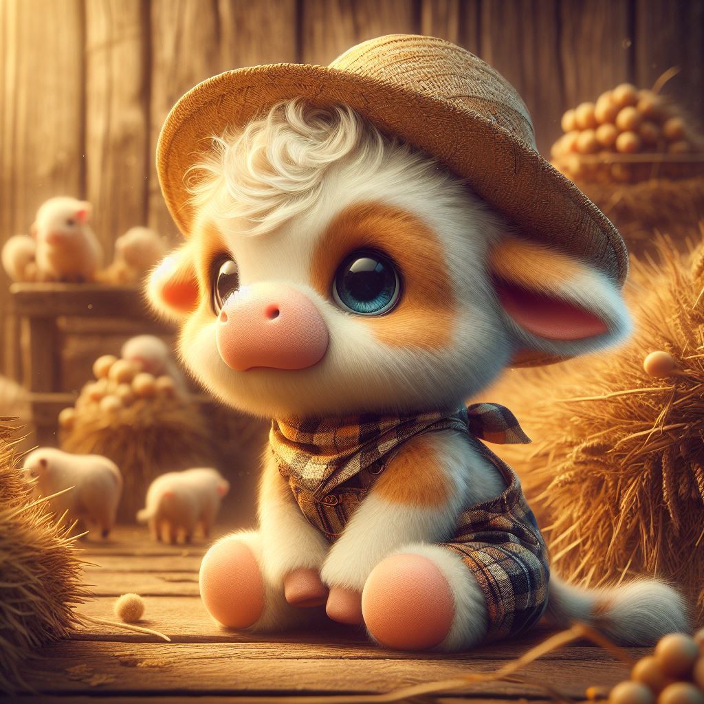 Cute little farmer