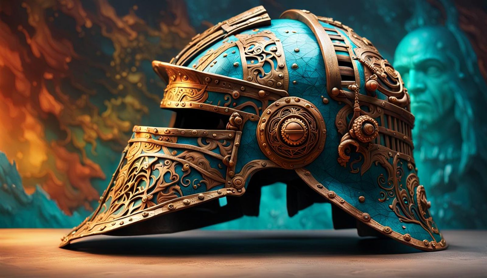 A Magnificent ancient helmet that grants the power of intuition - AI ...