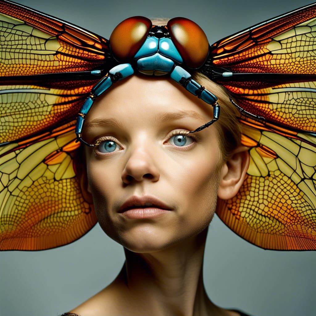 Dragonfly human, - AI Generated Artwork - NightCafe Creator