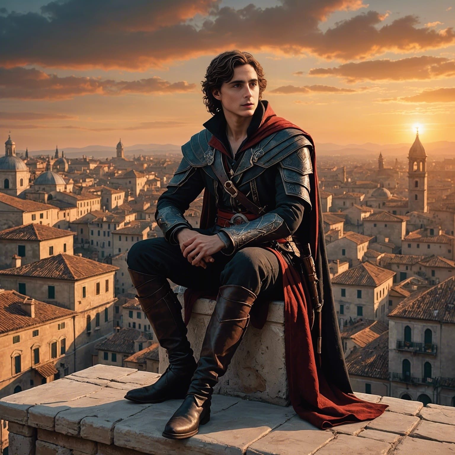 Timothée Chalamet as Ezio Auditore
