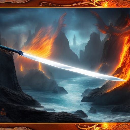 fire and water elemental sword