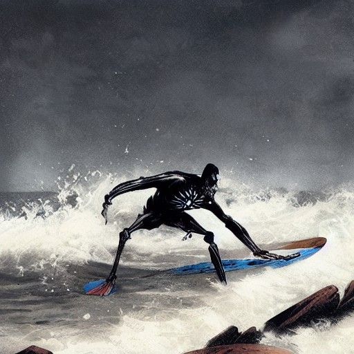 Skeleton surfing in japan