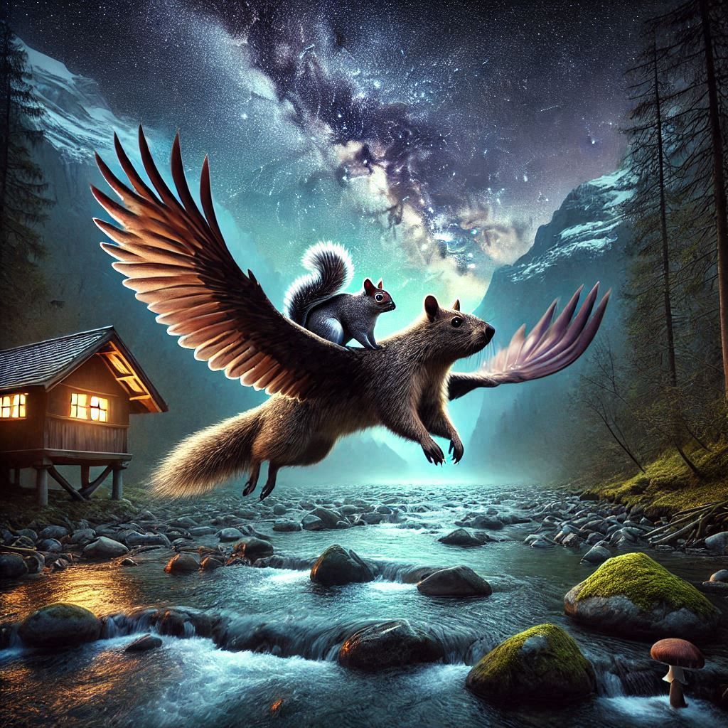 The Raccoon Takes Flight !!