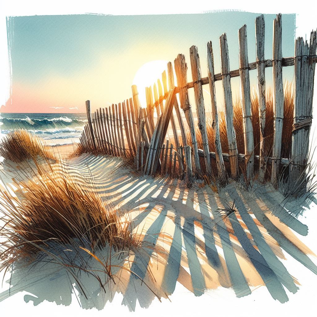 Maine Beach Landscape