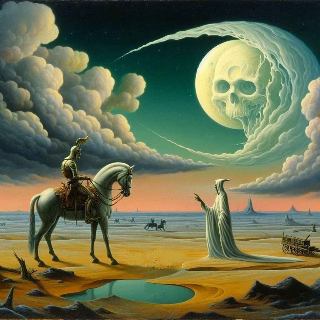 "Ride. Boldly ride," the Shade replied. "if you seek for Eldorado" Edgar Allan Poe