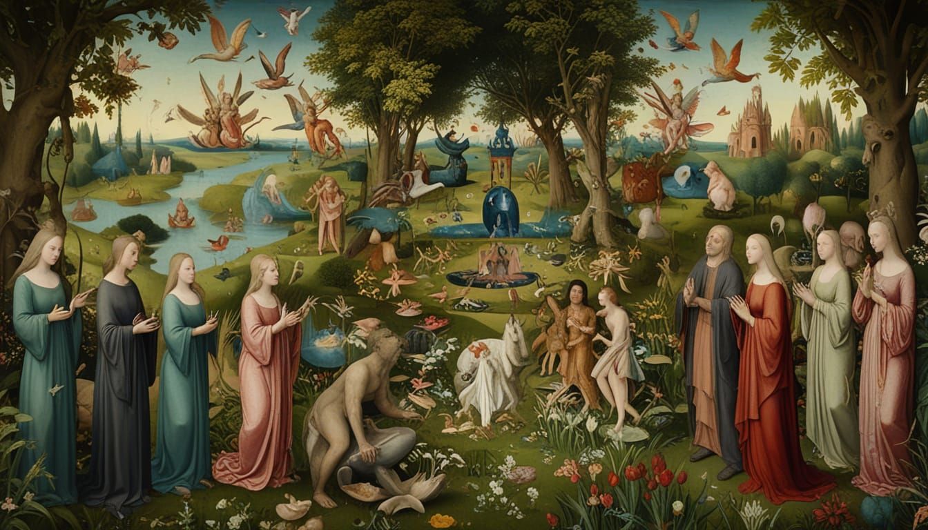 The Garden of Earthly Delights with the Gods