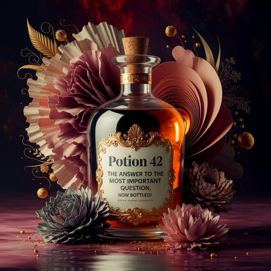 The answer to life the universe and everything by Douglas Adams  by @Nimira