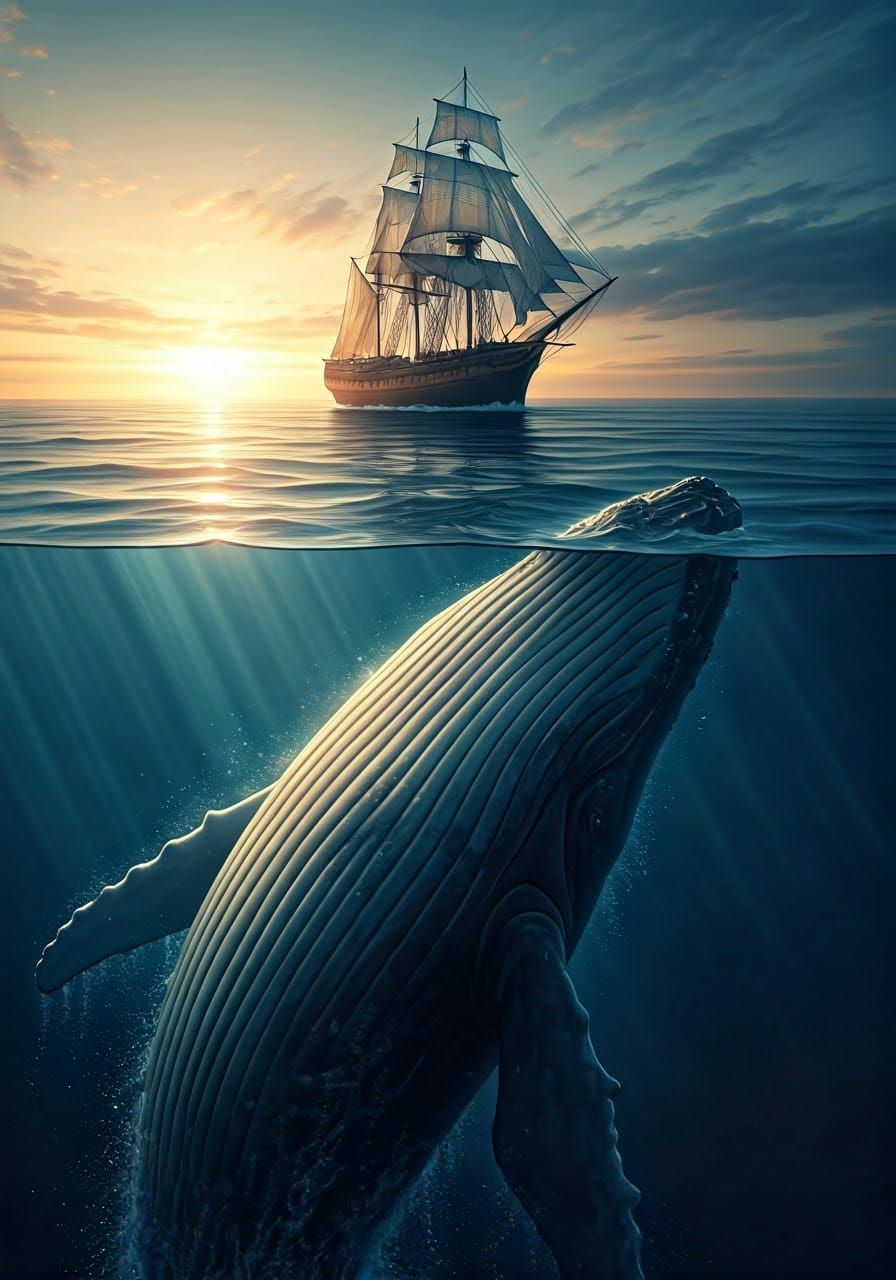 The whale and the ship   by @Dreamergirl 
