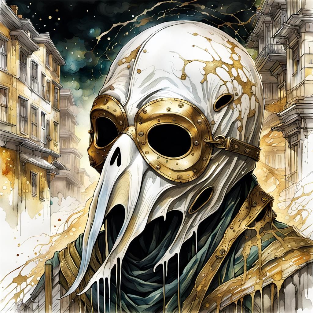 SCREAMING GHOST PLAGUE MASK