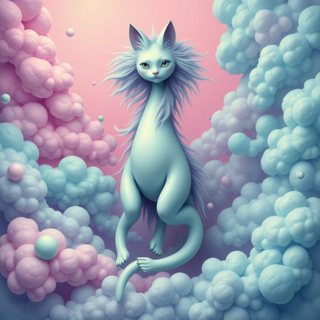 <lora:Magritte and Friends:1.0>surreal cat