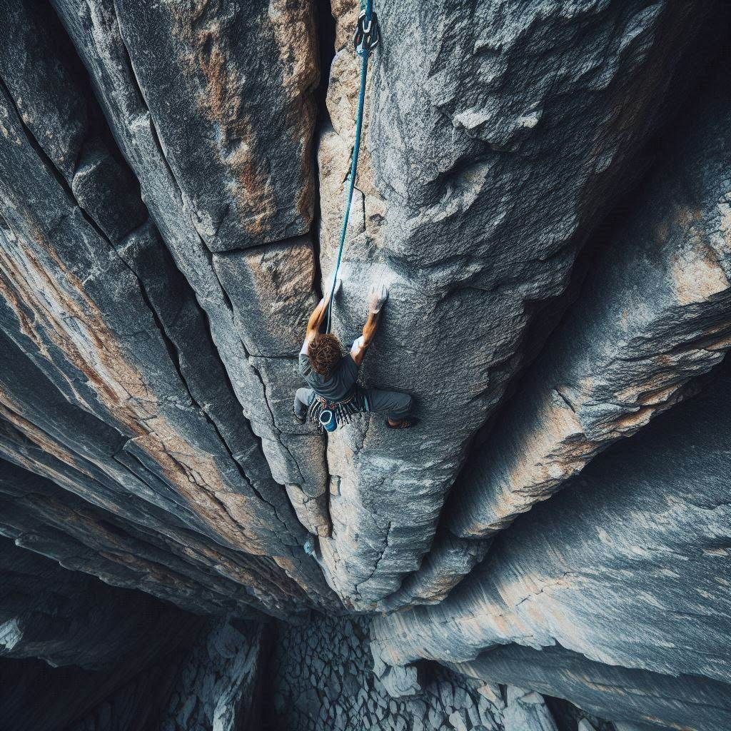 The fearless climber