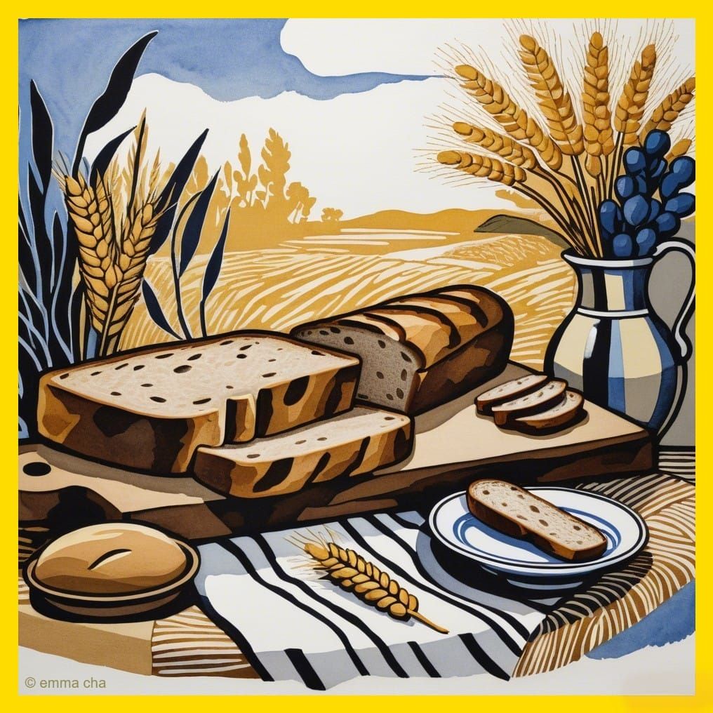 Still Lives of Seeds and Bread