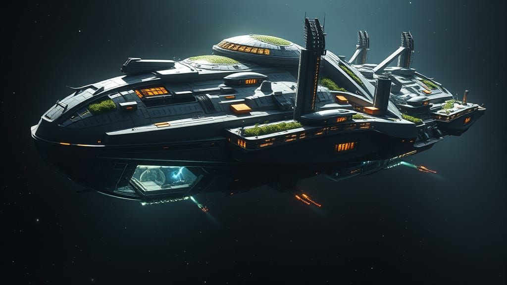 A generational star ship