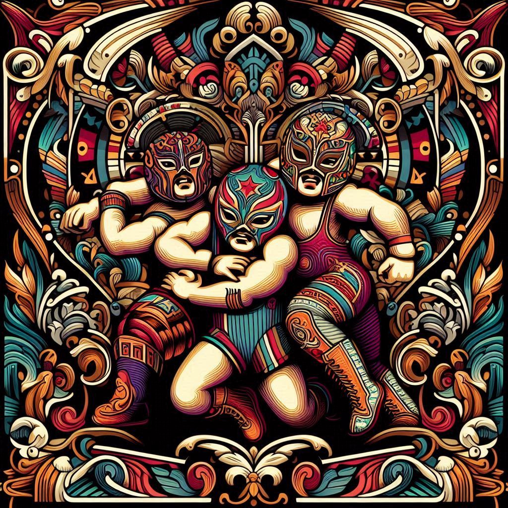 Fancy Lucha Libre Wrestlers 4