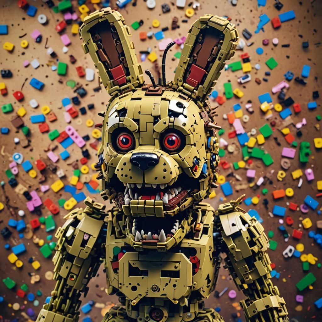 Lego Springtrap - AI Generated Artwork - NightCafe Creator