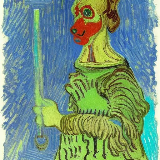 The dog glows in the dark, she is very scary - but the old w...